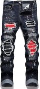 Men's Ripped Regular Fit Stretch Jeans